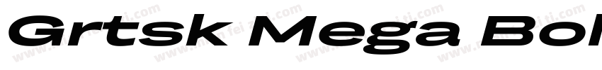 Grtsk Mega Bold字体转换